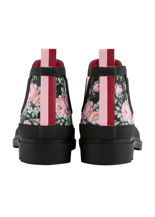 Regatta Low Cath Kidston Welly Black Floral Hackney Rose - Size 6 Image 4