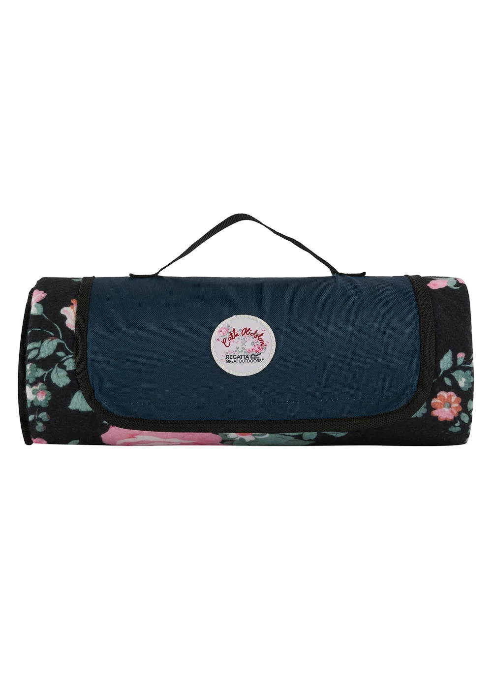 Regatta Cath Kidston Picnic Rug Black Hackney Rose - Single Image 1