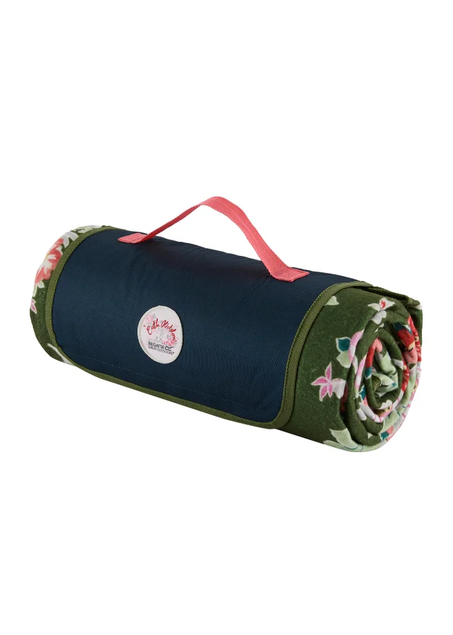 Regatta Cath Kidston Picnic Rug Khaki Archive Floral