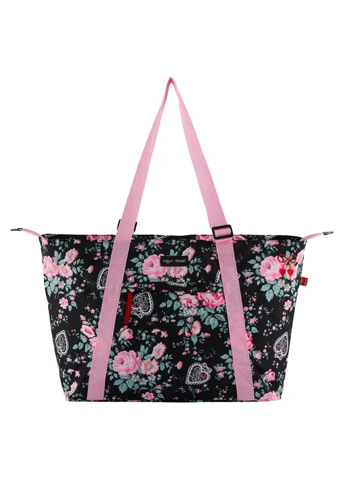 Regatta Lightweight Cath Kidston Boulder Tote Bag Black Hackney Rose - Single Image 5