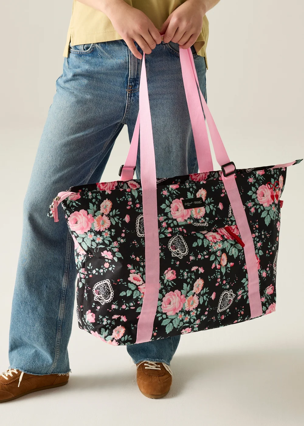 Regatta Lightweight Cath Kidston Boulder Tote Bag Black Hackney Rose - Single Image 1