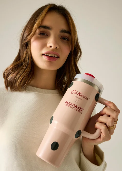 Regatta 1.2L Cath Kidston Thermal Mug Cream Spot Print - Single Image 3