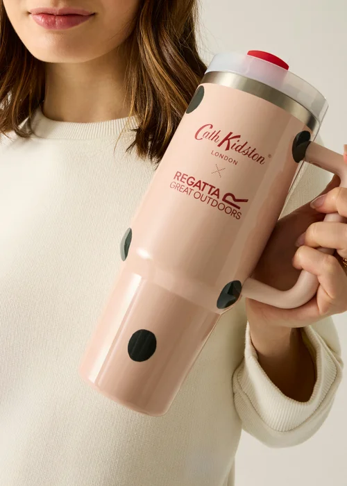 Regatta 1.2L Cath Kidston Thermal Mug Cream Spot Print - Single Image 2