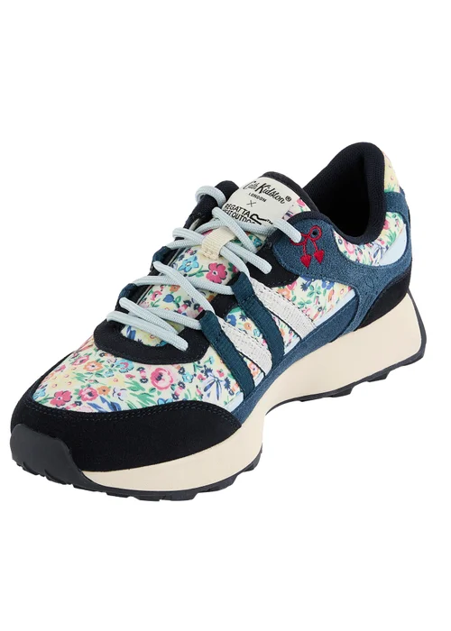 Regatta Cushioned Cath Kidston Trainer Cream Harmony Ditsy / Navy - Size 3 Image 6