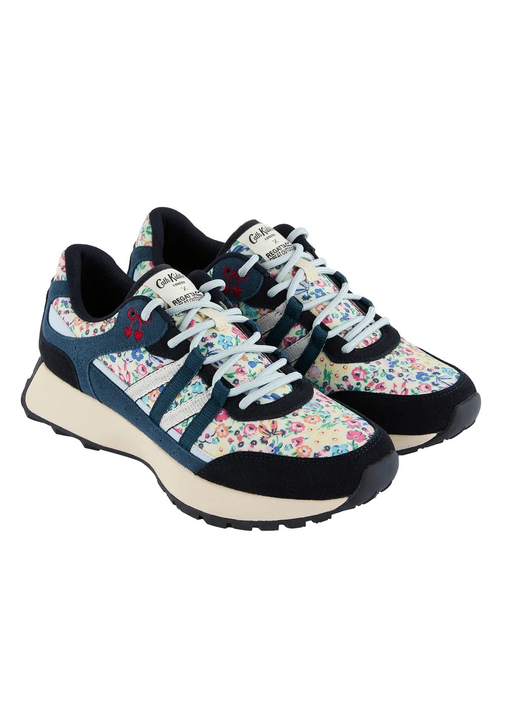 Regatta Cushioned Cath Kidston Trainer Cream Harmony Ditsy / Navy - Size 3 Image 5