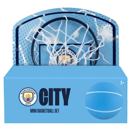 Hy-Pro Manchester City FC Mini Basketball Set - One Size Image 5