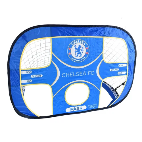 Hy-Pro Chelsea FC 2 In 1 Pop Up Target Goal - One Size Image 1