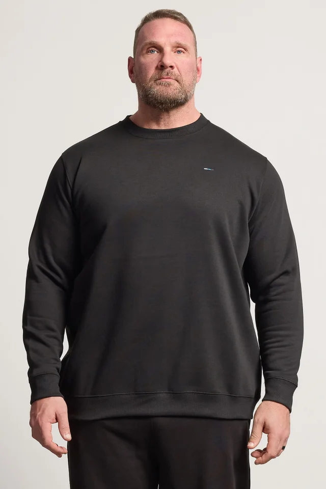 BadRhino Black Crew Neck Sweatshirt