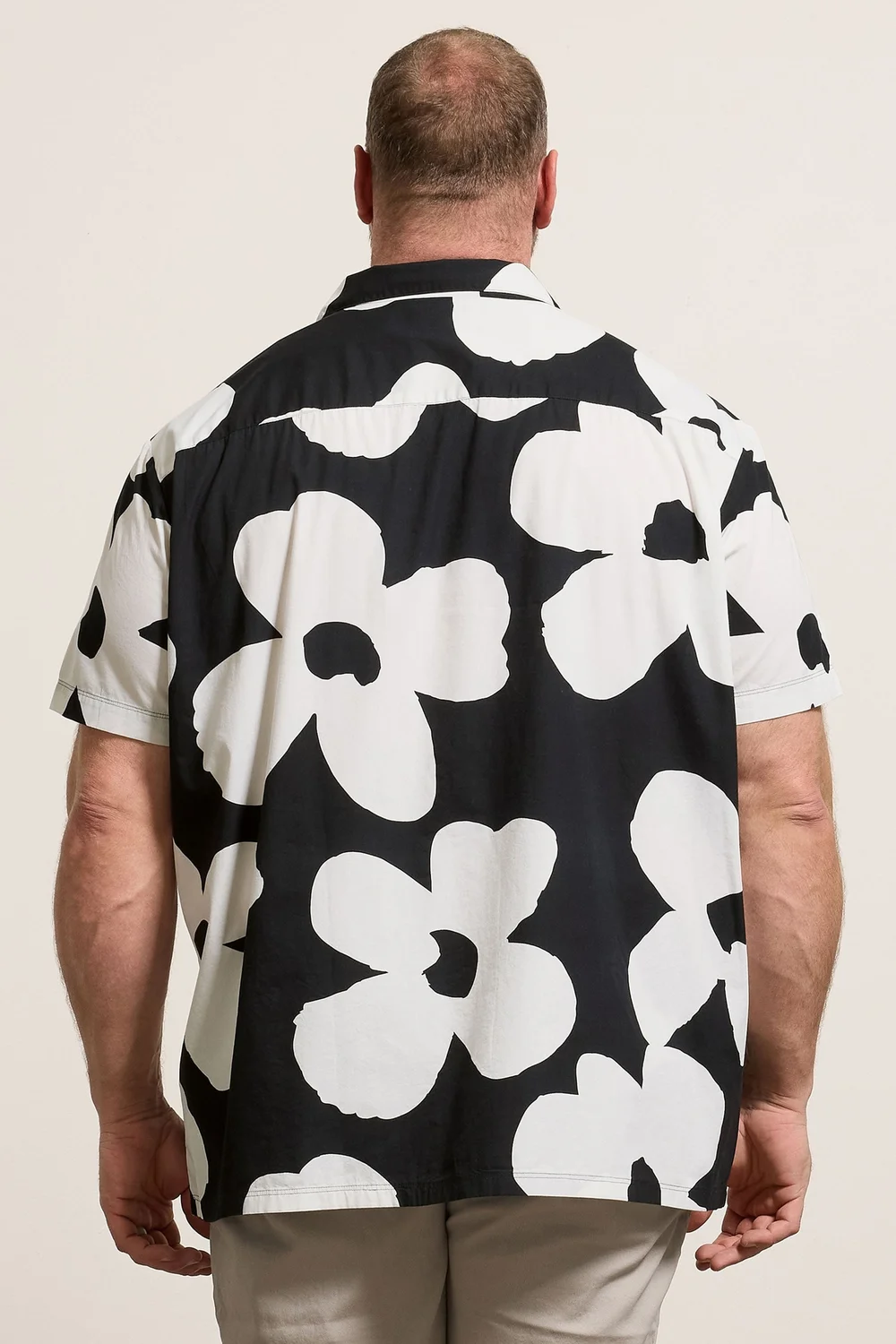 BadRhino Black Flower Poplin Shirt - 5-6XL Image 3