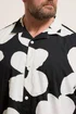 BadRhino Black Flower Poplin Shirt - 5-6XL Image 4
