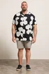 BadRhino Black Flower Poplin Shirt - 5-6XL Image 2