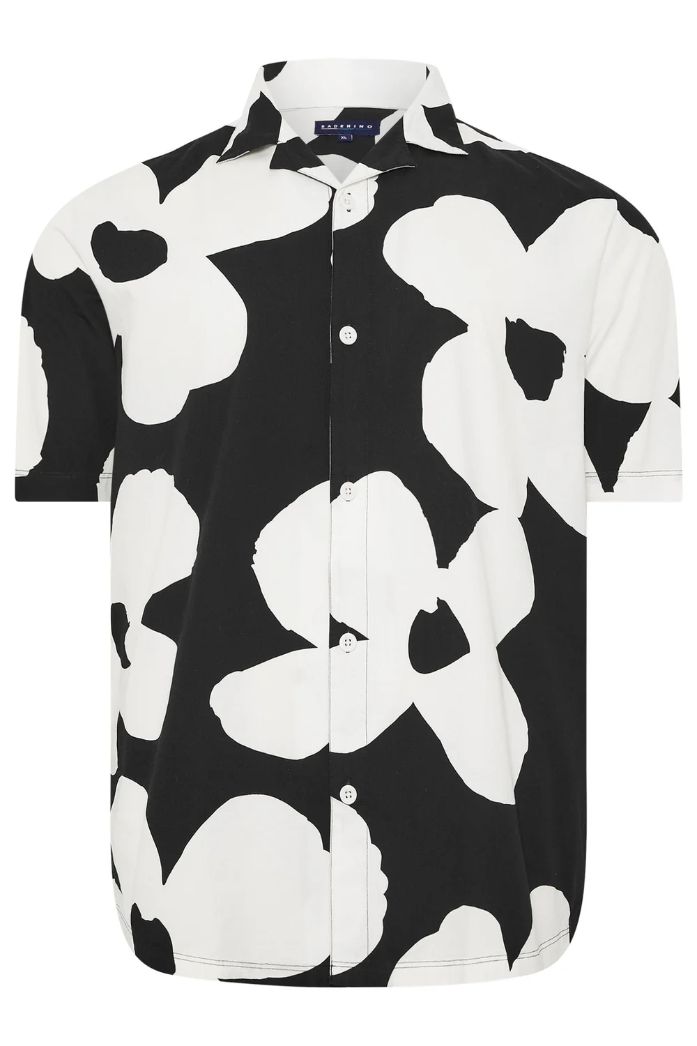 BadRhino Black Flower Poplin Shirt - 5-6XL Image 5