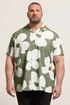 BadRhino Green Flower Poplin Shirt - 7-8XL Image 1