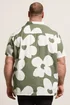 BadRhino Green Flower Poplin Shirt - 7-8XL Image 3