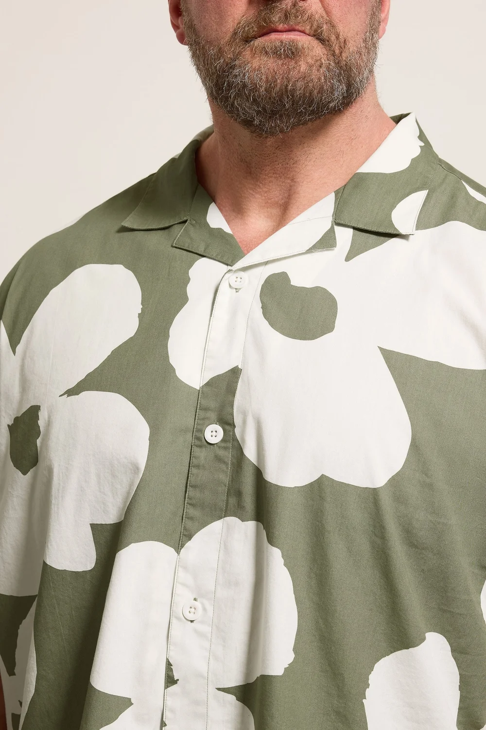 BadRhino Green Flower Poplin Shirt - 7-8XL Image 4