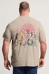 BadRhino Stone Brown Acid Wash Tiger Graphic T-Shirt - 4XL Image 3