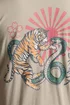 BadRhino Stone Brown Acid Wash Tiger Graphic T-Shirt - 4XL Image 4