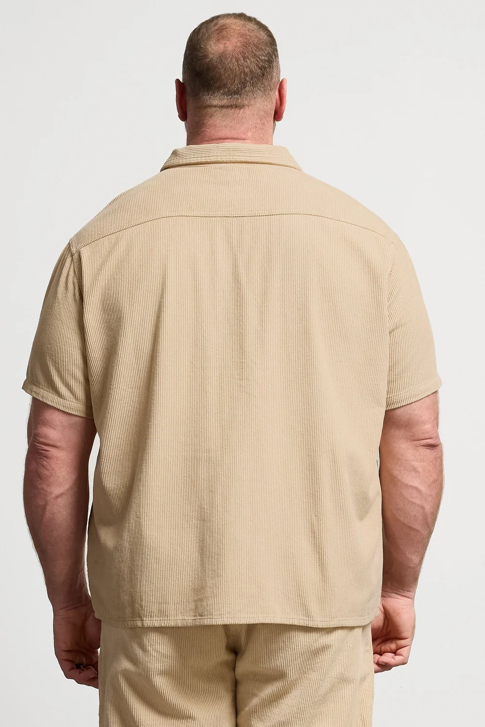 BadRhino Natural Brown Corduroy Overshirt - 7-8XL Image 3