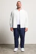 BadRhino White Long Sleeve Linen Blend Shirt - 5-6XL Image 2