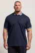 BadRhino Navy Blue Two Tone Waffle Polo Shirt - 3XL Image 1