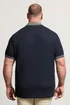 BadRhino Navy Blue Two Tone Waffle Polo Shirt - 3XL Image 3