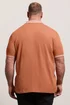 BadRhino Orange Two Tone Waffle Polo Shirt - XL Image 3