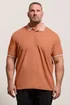 BadRhino Orange Two Tone Waffle Polo Shirt - XL Image 1