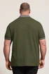 BadRhino Khaki Green Two Tone Waffle Polo Shirt - 4XL Image 3
