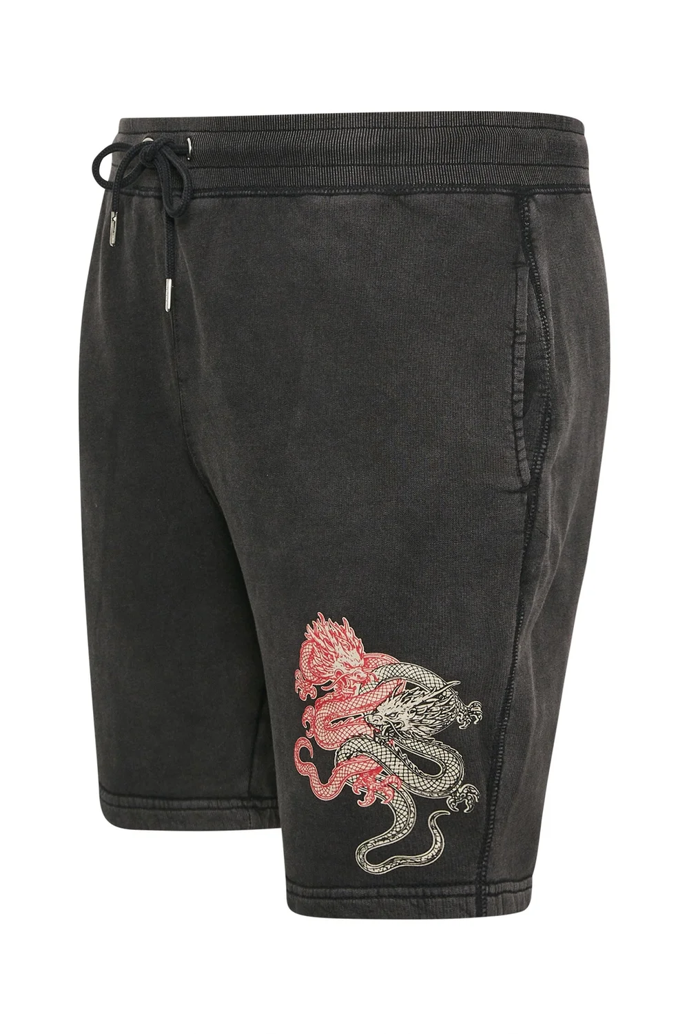 BadRhino Black Japanese Printed Jogger Shorts - L Image 5