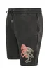 BadRhino Black Japanese Printed Jogger Shorts - L Image 5