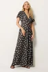 Long Tall Sally Chocolate Brown Spot Wrap Maxi Dress - 16 Image 1