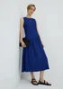 Cobalt Textured Drop Waist Midaxi Dress - 8 Image 1