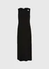 Black Textured Midaxi Dress - 8 Image 4