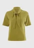 Olive Scarf Neck T-Shirt - 8 Image 1