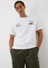 White Monaco Racing Graphic T-Shirt - S Image 1