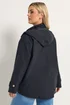 Yours Curve Navy Blue Military Button Jacket - 16 Image 4