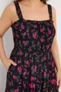 Yours Curve Black Floral Dress - 20 Image 4