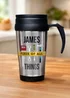 Personalised Memento Company Silver DIY Travel Mug - One Size Image 1
