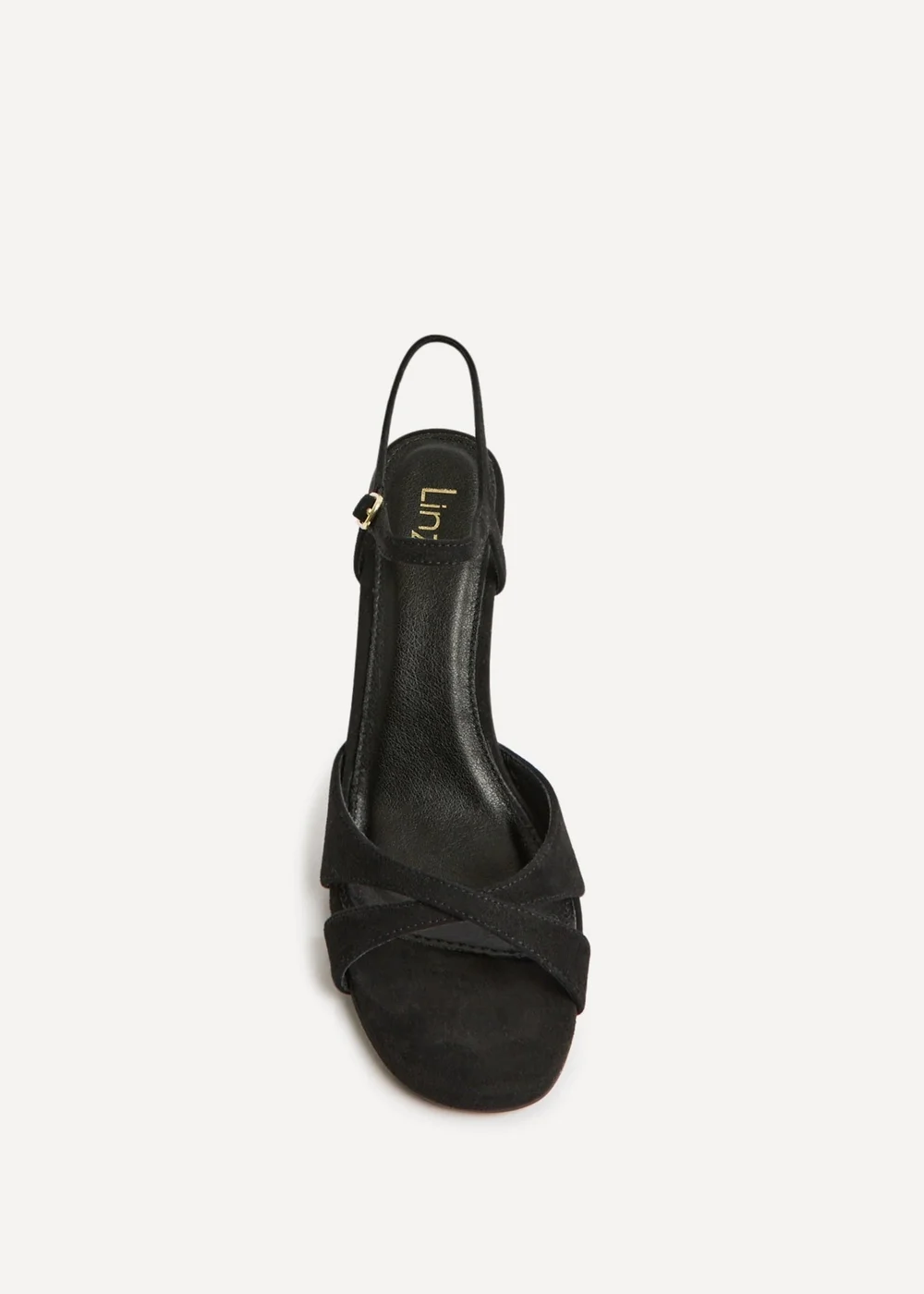 Linzi Compelled Black Faux Suede Stiletto Heeled Sandals - 4 Image 4