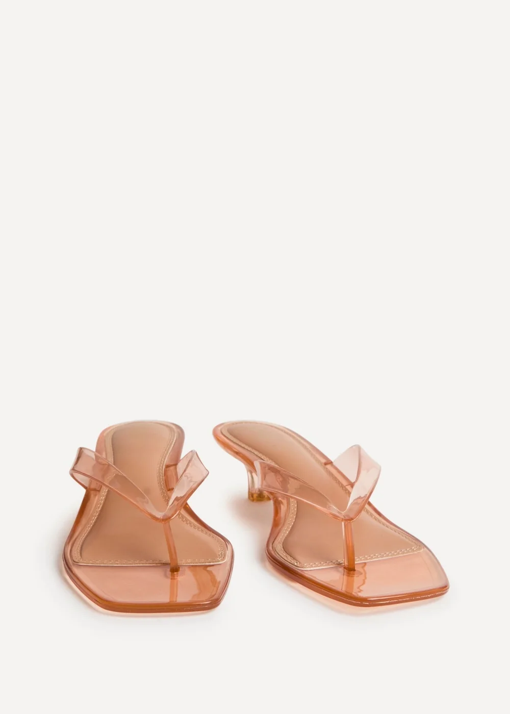 Linzi Cher Nude Jelly Heeled Sandals - 8 Image 3