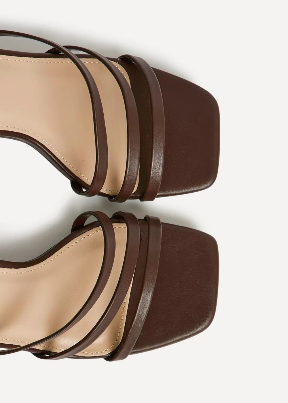 Linzi Reflect Wide Fit Brown Strappy Heels - 7 Image 5