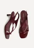 Linzi Myth Burgundy Heeled Sandals - Size 7 Image 5