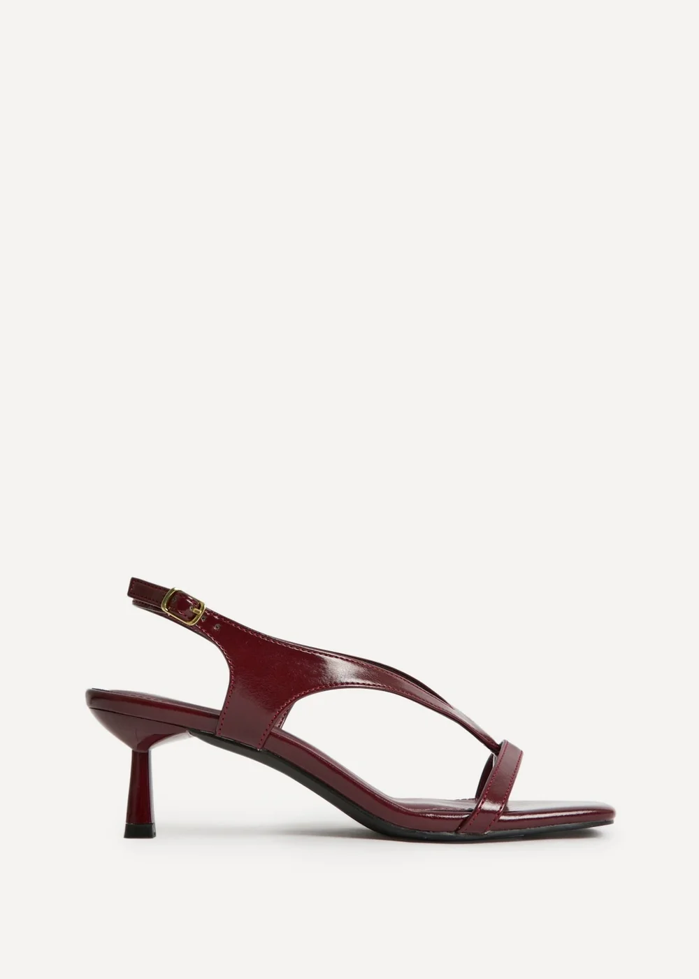 Linzi Myth Burgundy Heeled Sandals - Size 7 Image 2