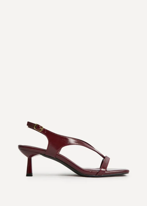 Linzi Myth Burgundy Heeled Sandals - Size 7 Image 2