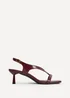 Linzi Myth Burgundy Heeled Sandals - Size 7 Image 2