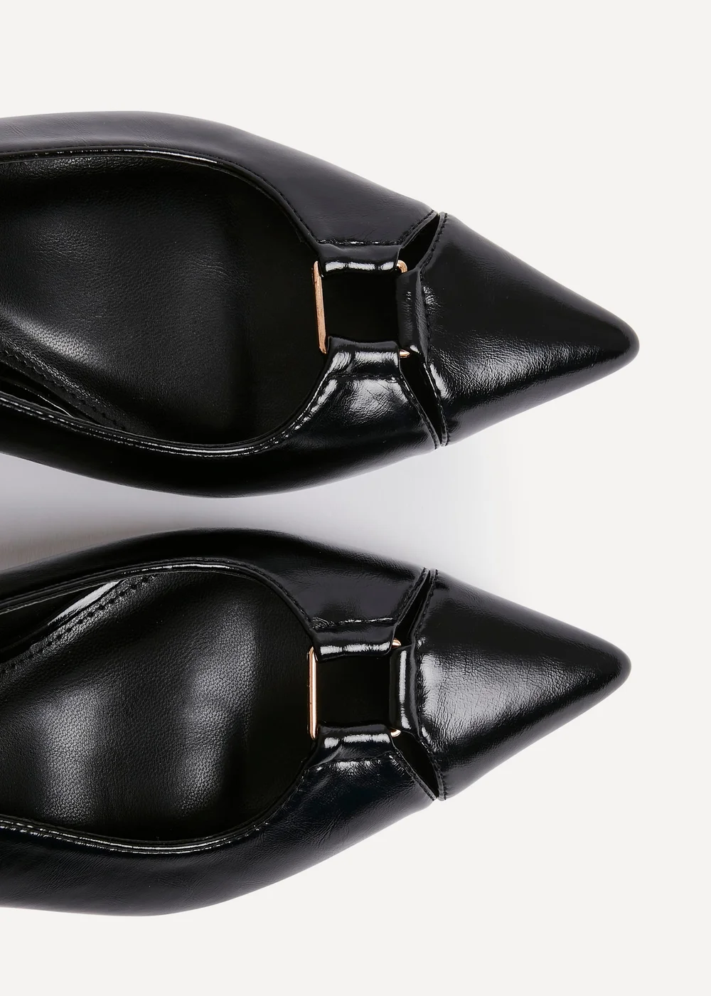 Linzi Lowrie Black Faux Leather Court Heels - 5 Image 5