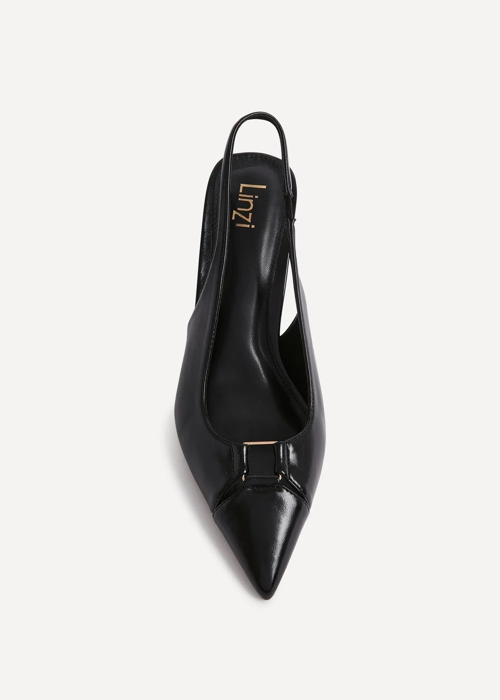 Linzi Lowrie Black Faux Leather Court Heels - 5 Image 4