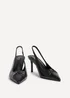 Linzi Lowrie Black Faux Leather Court Heels - 5 Image 3