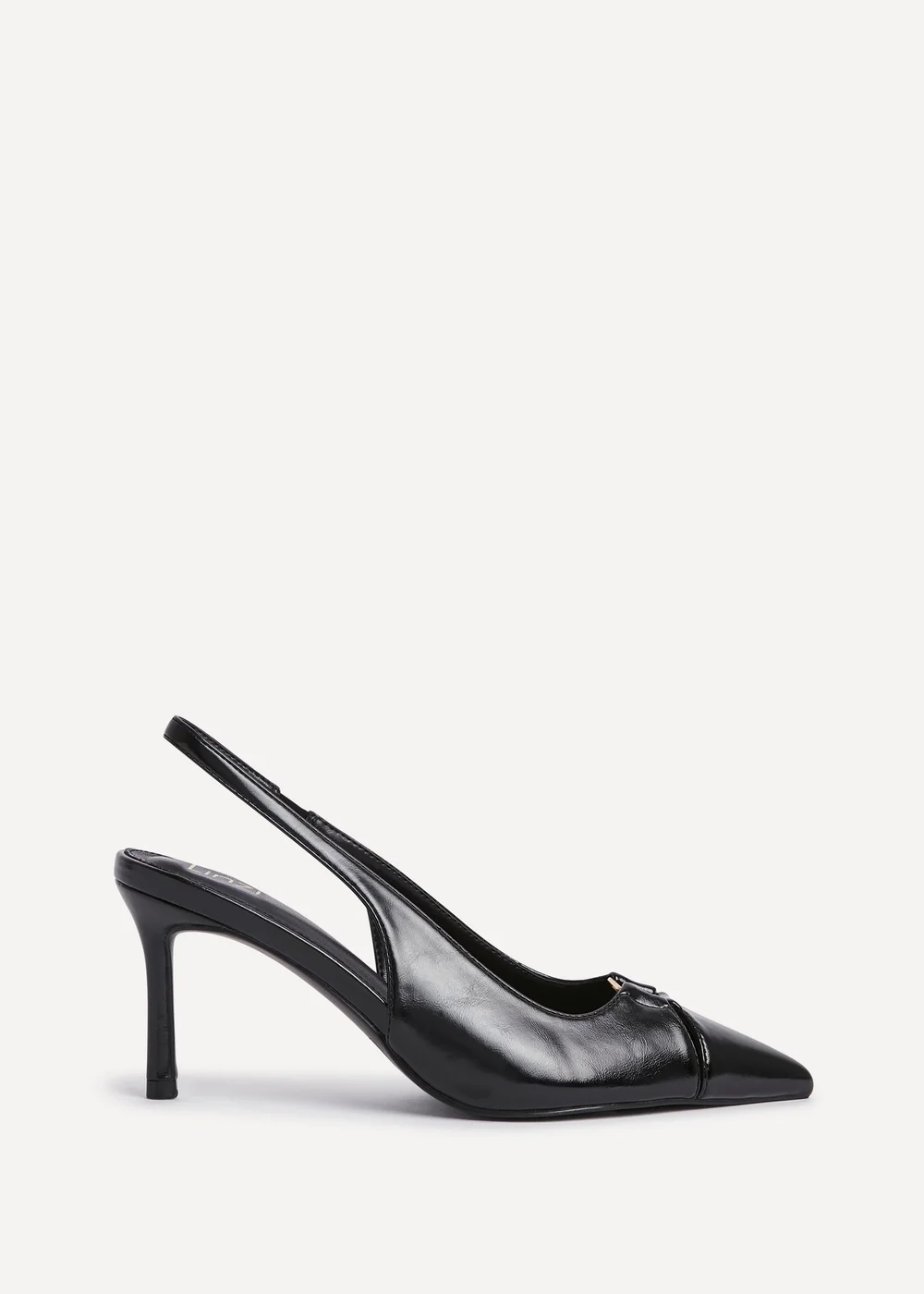 Linzi Lowrie Black Faux Leather Court Heels - 5 Image 2
