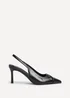 Linzi Lowrie Black Faux Leather Court Heels - 5 Image 2